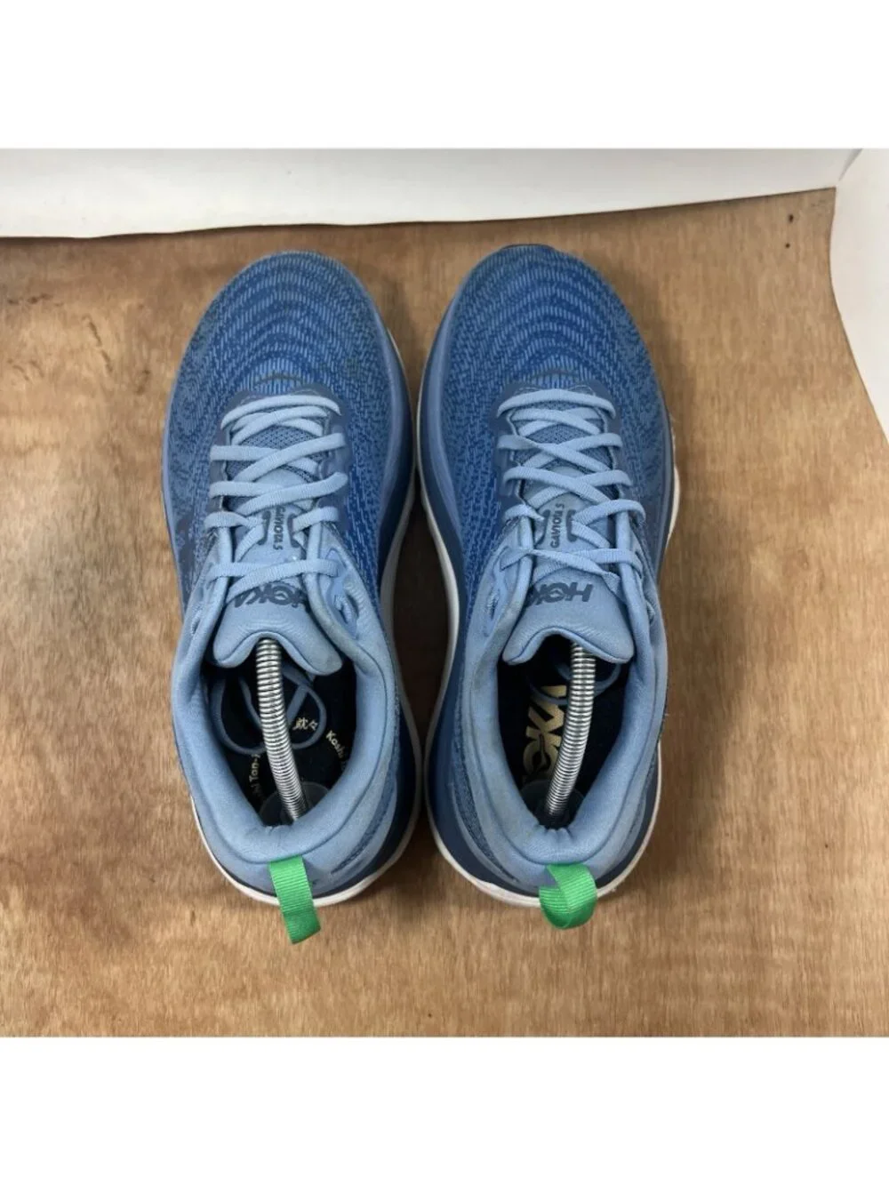 Hoka One One Gaviota 5 Shoes Mens 11 2E Wide  Blue Running Sneaker Lace Up